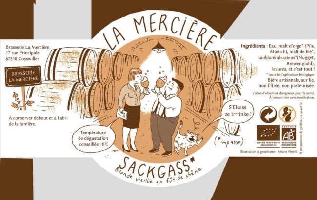 La sackgass, une nouvelle bière de La Mercière. La brasserie a profité du déménagement pour repenser toute sa gamme (doc remis)