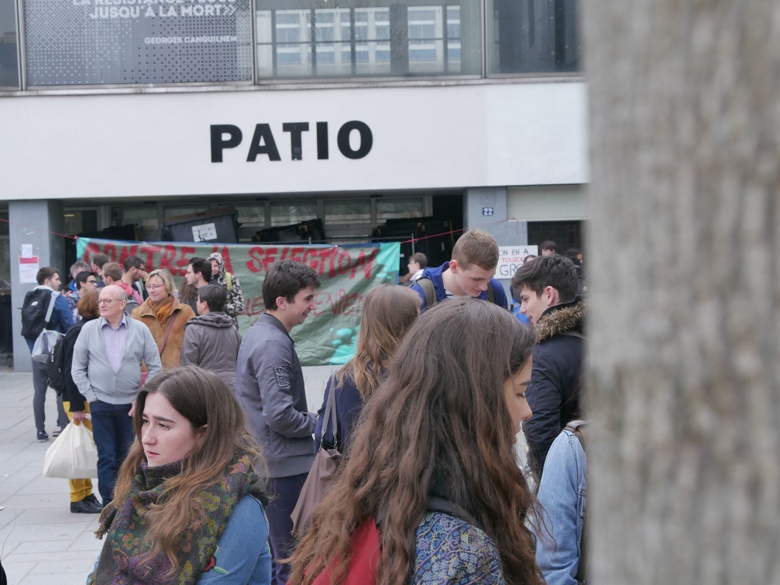 L'accès au Patio est bloqué. (Photo GK / Rue89 Strasbourg / cc)