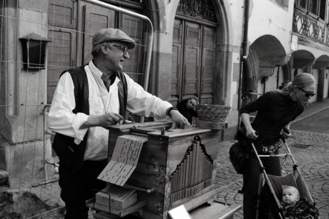 Monsieur Paul joue plutôt la carte nostalgique (Photo ES / Rue89 Strasbourg / cc)