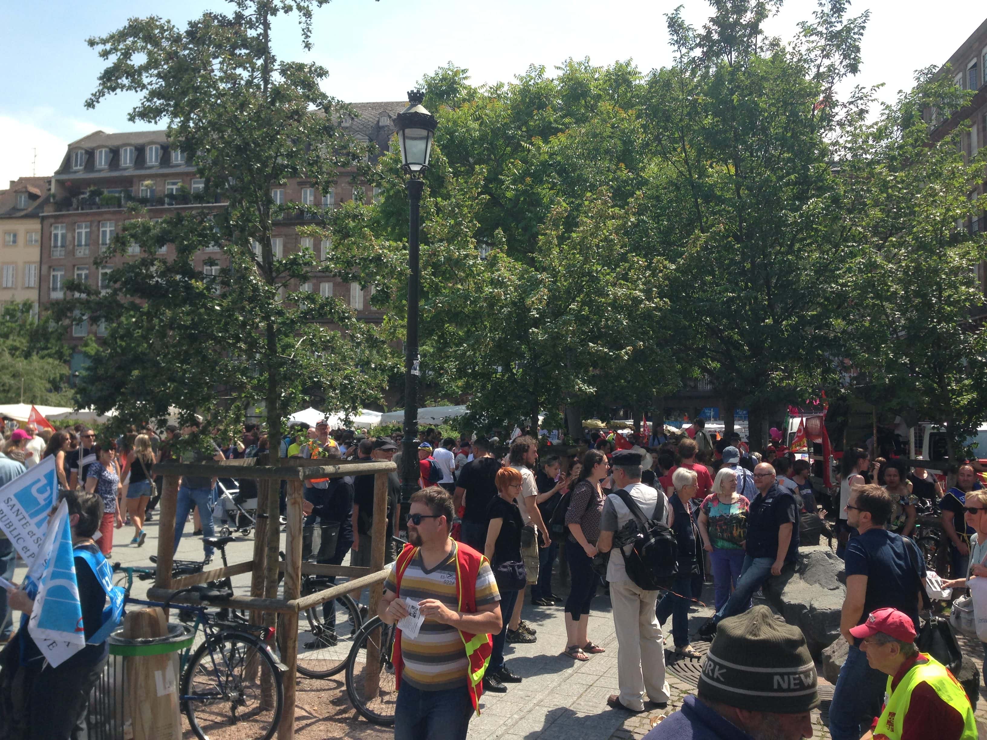 Quelle mobilisation samedi pour la "marée populaire" strasbourgeoise ? (photo CA / Rue89 Strasbourg)