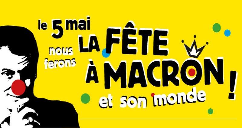Manifestation et gueuleton pour la « fête à Macron » samedi