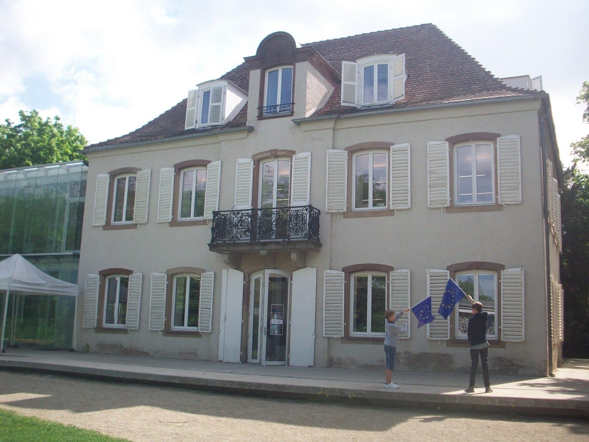 La Villa Kaysersguet à la Robertsau accueille le Lieu d'Europe depuis mai 2014 (Photo DL/Rue 89 Strasbourg/cc)