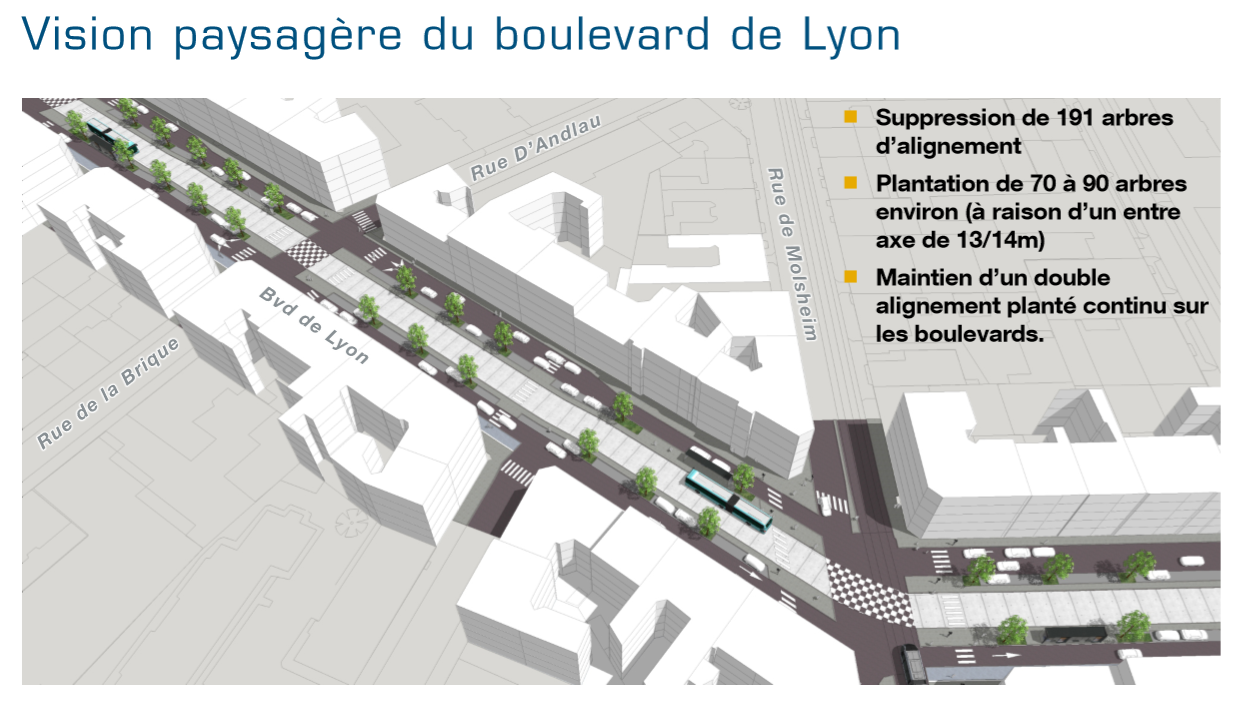 Il s'agit bien sûr de la rue de la Broque et non de la Brique (extrait de document Transitec pour l'Eurométropole)