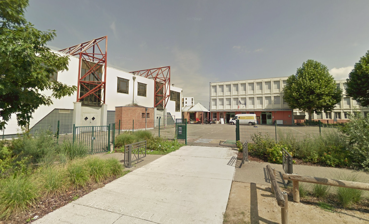 L'école Karine, dans la maille du même nom à Hautepierre (capture d'écran Google Street view)