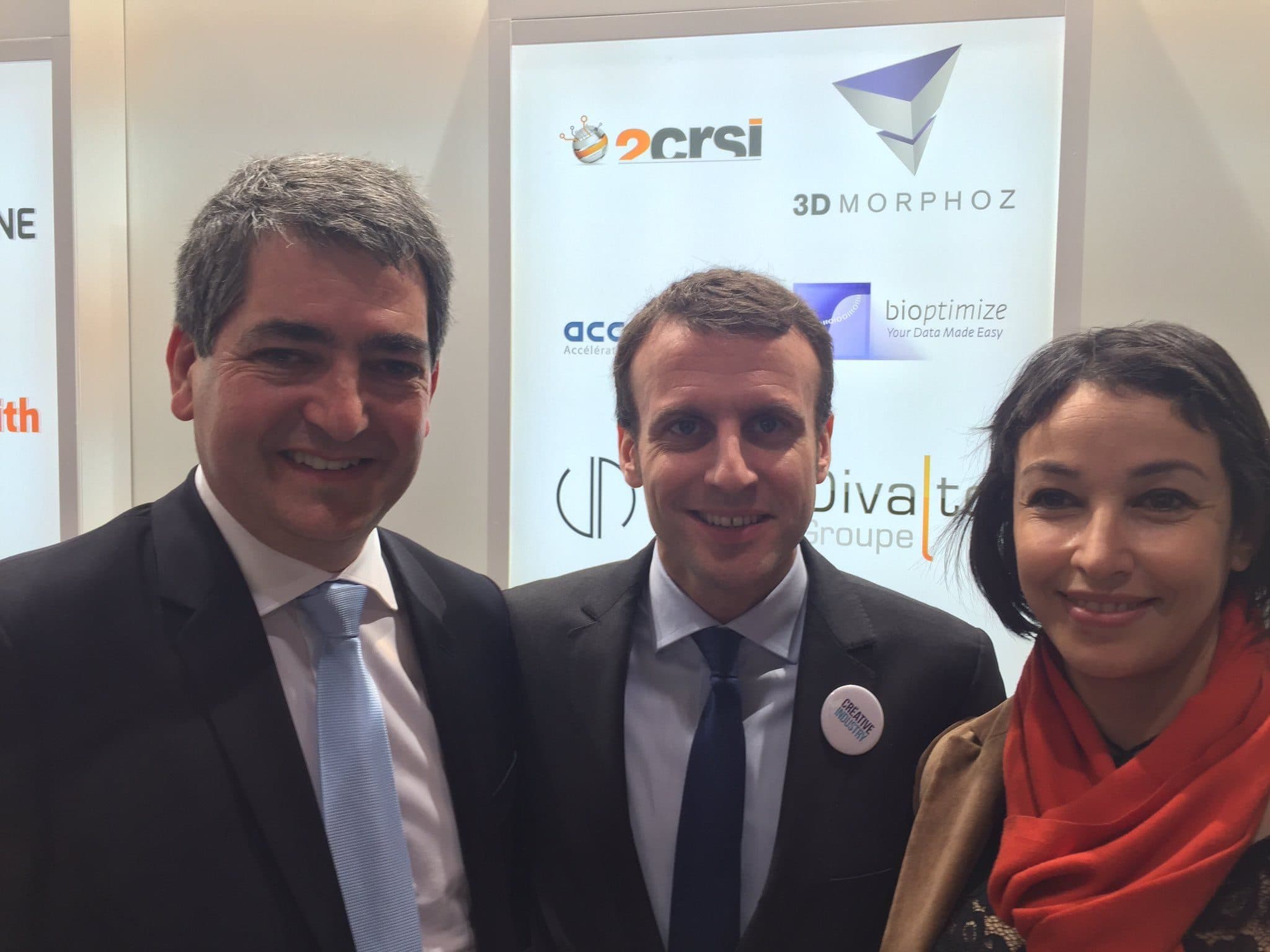 Jean Rottner et Lilla Merabet au salon business France en 2016 (Photo Jean Rottner / Twitter)