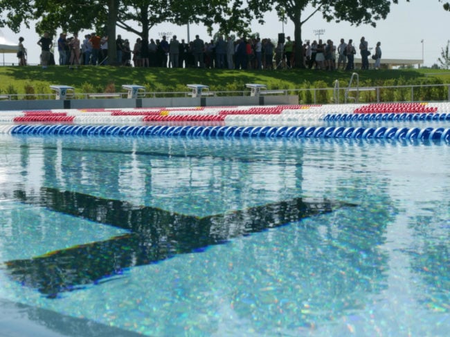 Le bassin nordique de la piscine de Hautepierre compte dix lignes d’eau de 25 mètres.