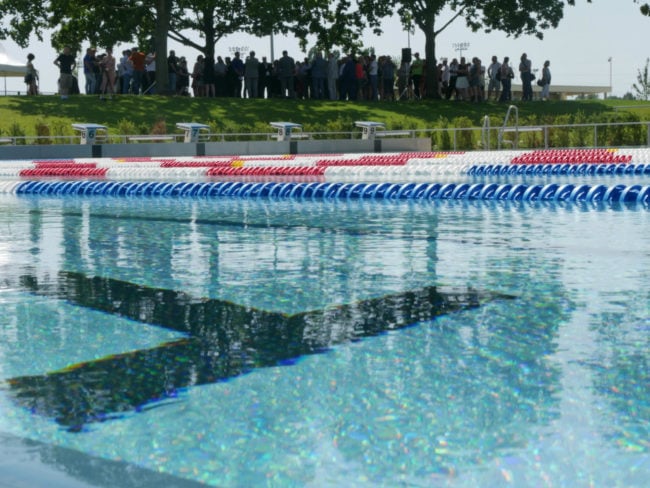 Le bassin nordique de la piscine de Hautepierre compte dix lignes d’eau de 25 mètres. 