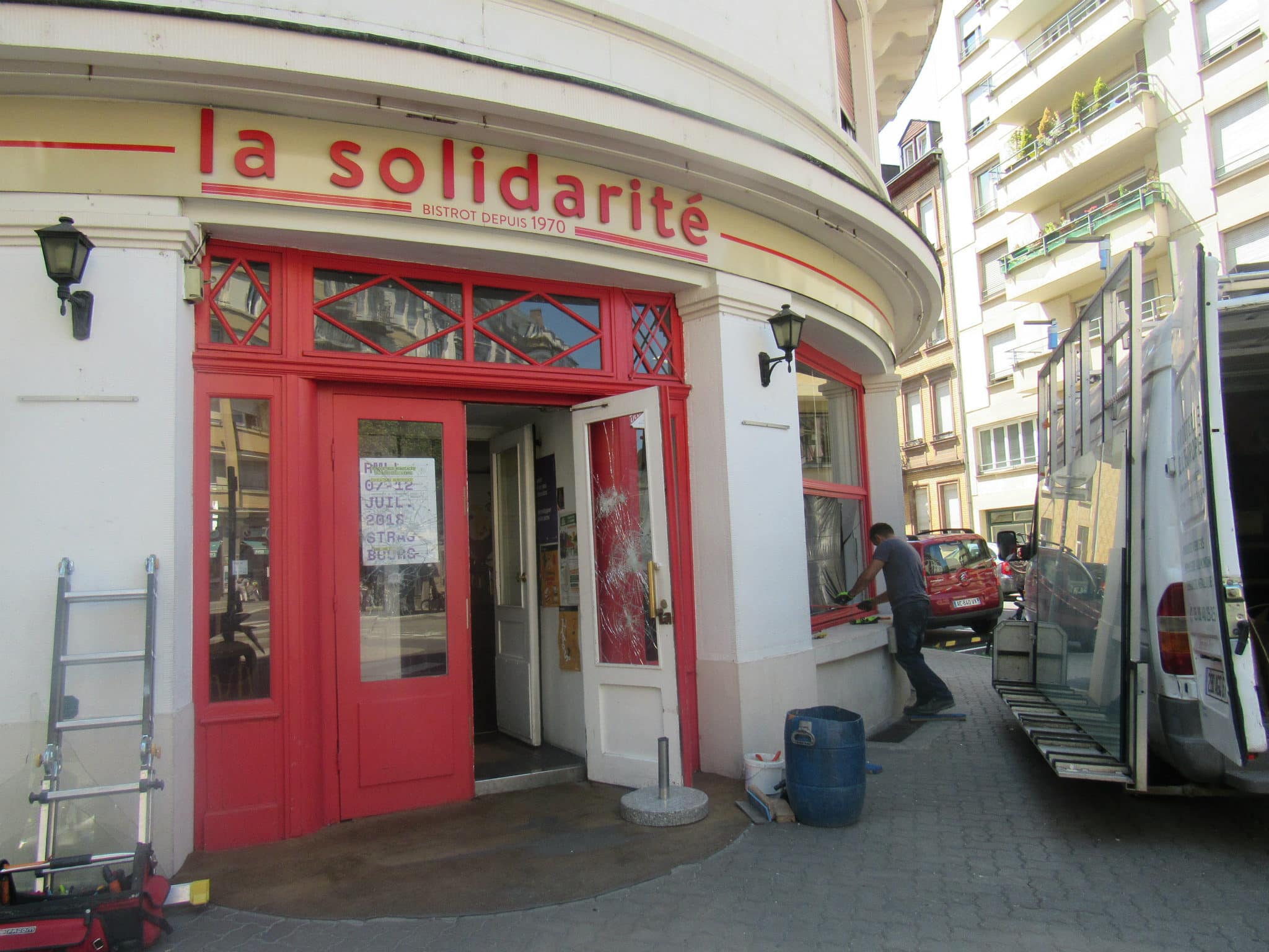 Le bar La Solidarité vandalisé dimanche soir