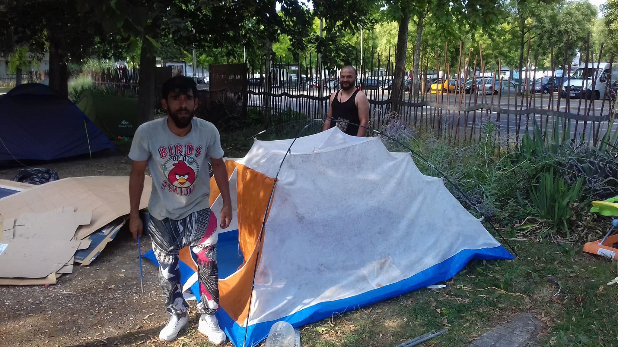 Situation confuse autour d’une trentaine de migrants dans un square au Neuhof