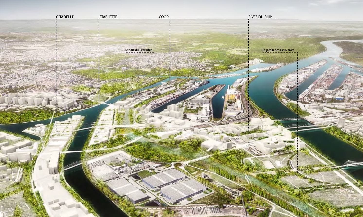 La ZAC des Deux Rives vise à urbaniser d’anciennes friches portuaires. Ce faisant, des zones résidentielles seront aménagées à proximité d’installations industrielles existantes. DR