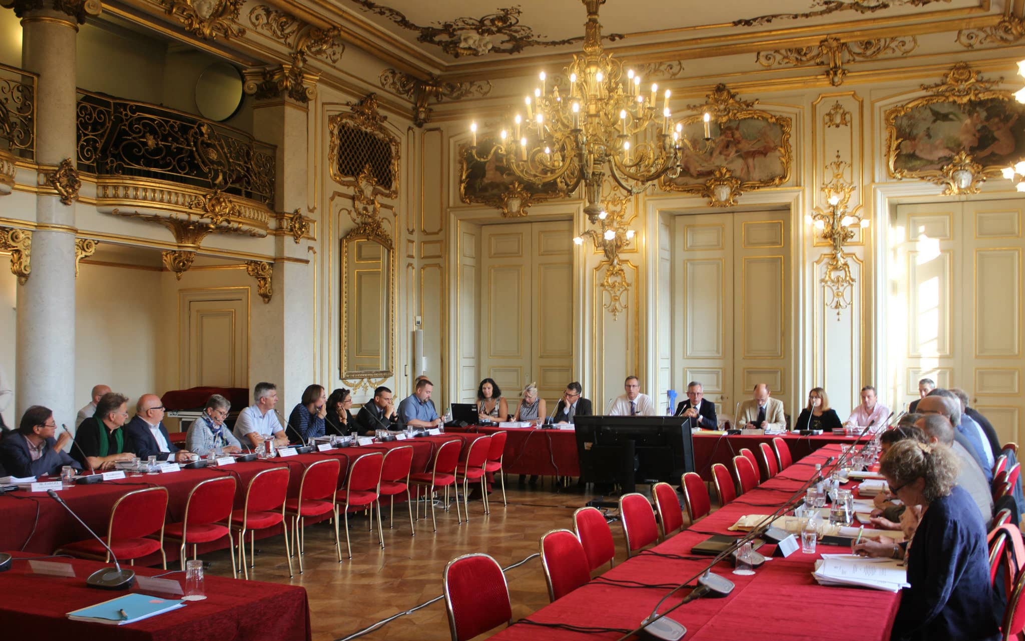 La réunion du Coderst s'est tenue à la préfecture dans la matinée du 28 août (photo JFG / Rue89 Strasbourg)