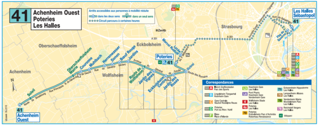 La ligne 41 est crée fin août 2018 (document CTS)