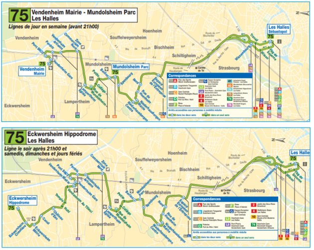 La ligne 75, créée fin août 2018 (document CTS)