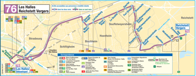 La ligne 76 est créée fin août 2018 (document CTS)