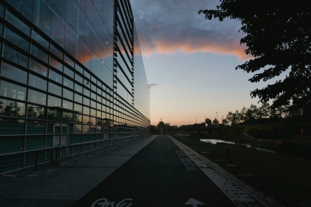 La piste cyclable n'est plus accessible aux Strasbourgeois (Photo EJ / Blog Robertsau)