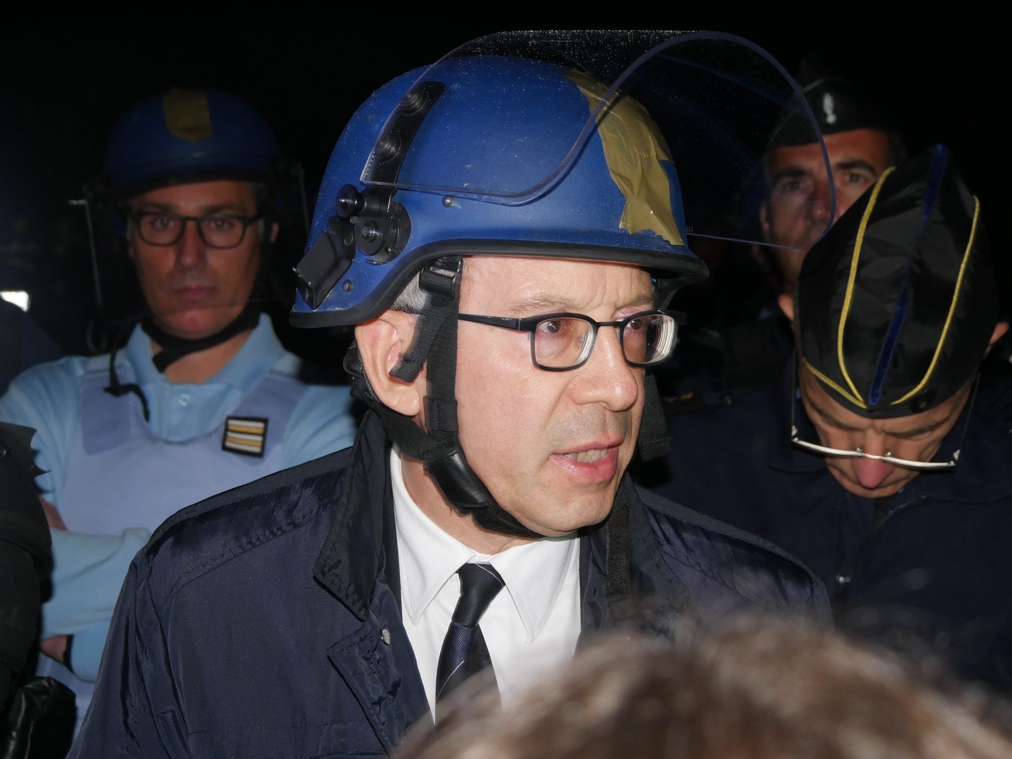 Les élus ont tenté de rappeler au secrétaire général de la préfecture, Yves Séguy, que des recours devant le tribunal administratifs n'avait pas été jugés (Photo GK / Rue89 Strasbourg / cc)