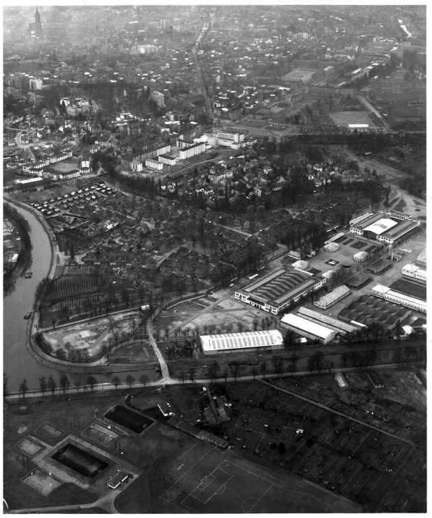 Le Wacken en 1965, avant que le Parlement européen ne soit construit (Archives France 3 Alsace via archi-wiki)