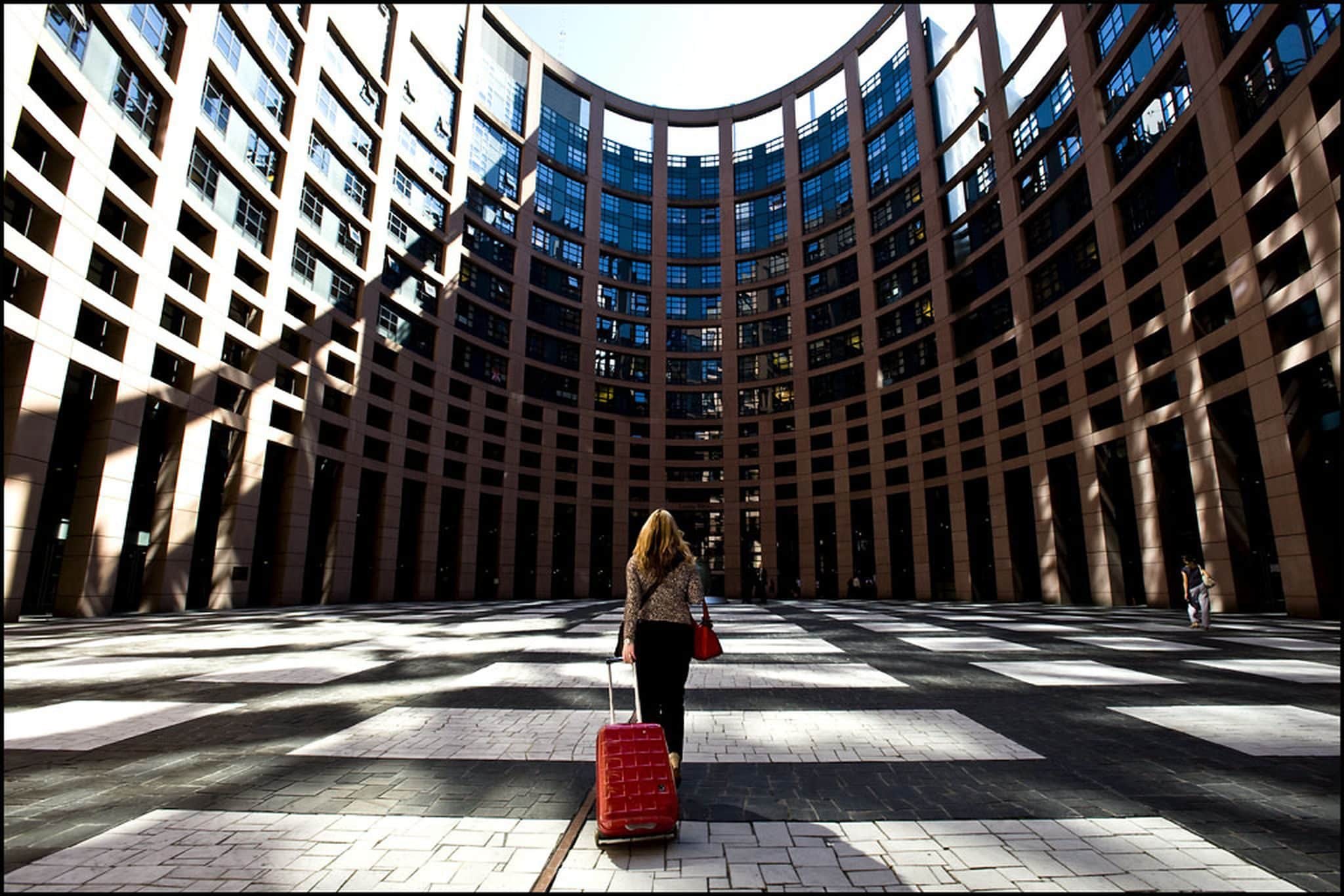 Arriver à Strasbourg... (Photo Parlement européen / cc)