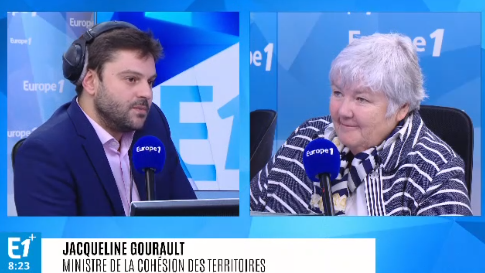 Jacqueline Gourault exclut la création d'un statut particulier pour le futur département Alsace. (capture Europe 1)