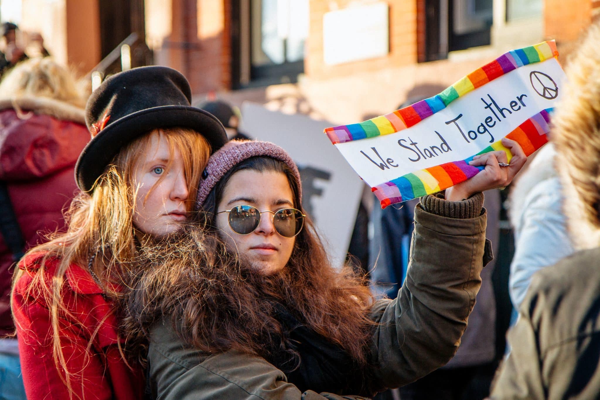 Rassemblement en solidarité avec la communauté LGBT à New-York après une mesure anti-immigration de l'administration Trump (Photo Mathias Wasik / FlickR / cc)