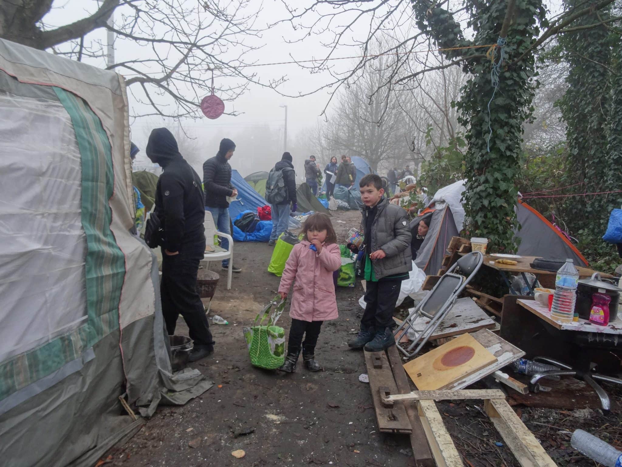 Le campement des Ducs d'Alsace a été évacué jeudi matin (Photo Gérard Baumgart)