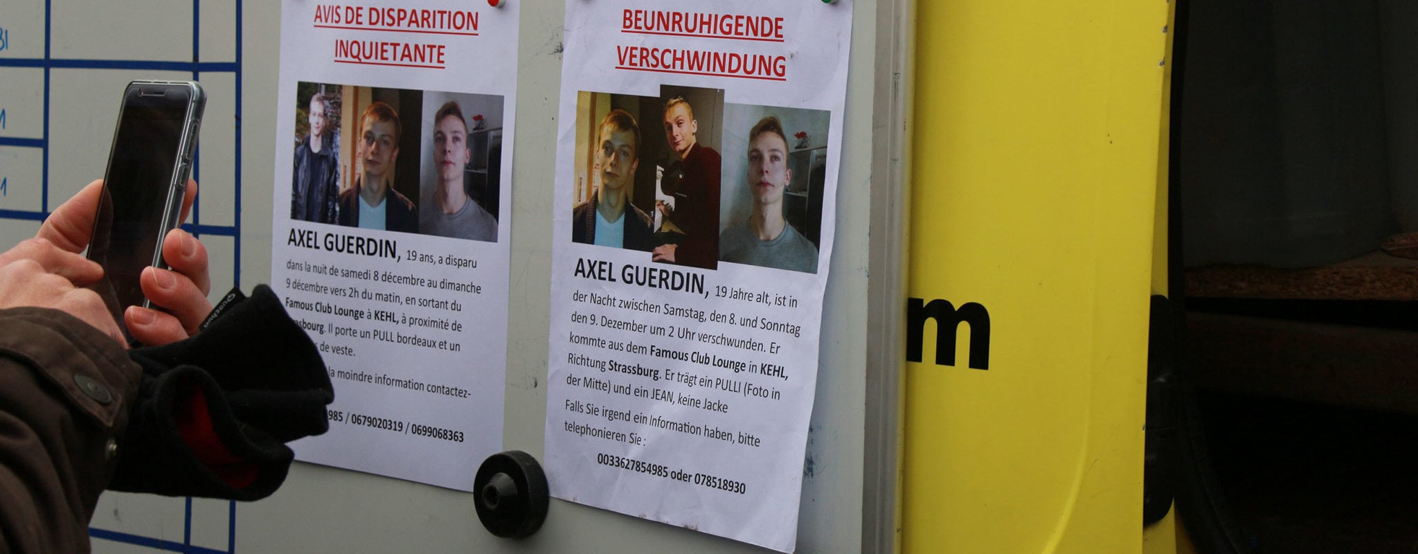 Axel, l’étudiant strasbourgeois disparu, aperçu sur une caméra de surveillance au Port-du-Rhin