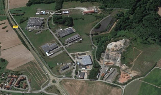 La zone industrielle du Sandholz à Niederbronn-les-Bain (Photo Google Maps)
