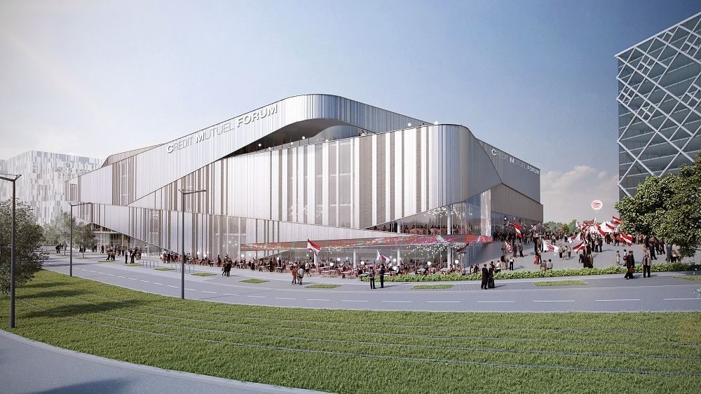 La nouvelle arena de la Sig Strasbourg doit ressembler à ça (Crédit Chabanne + Partenaires / Architecte)