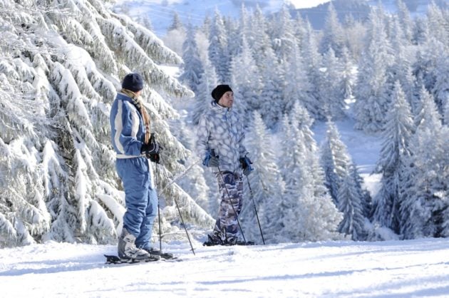 Skieurs au Lac Blanc (Photo Lac Blanc)