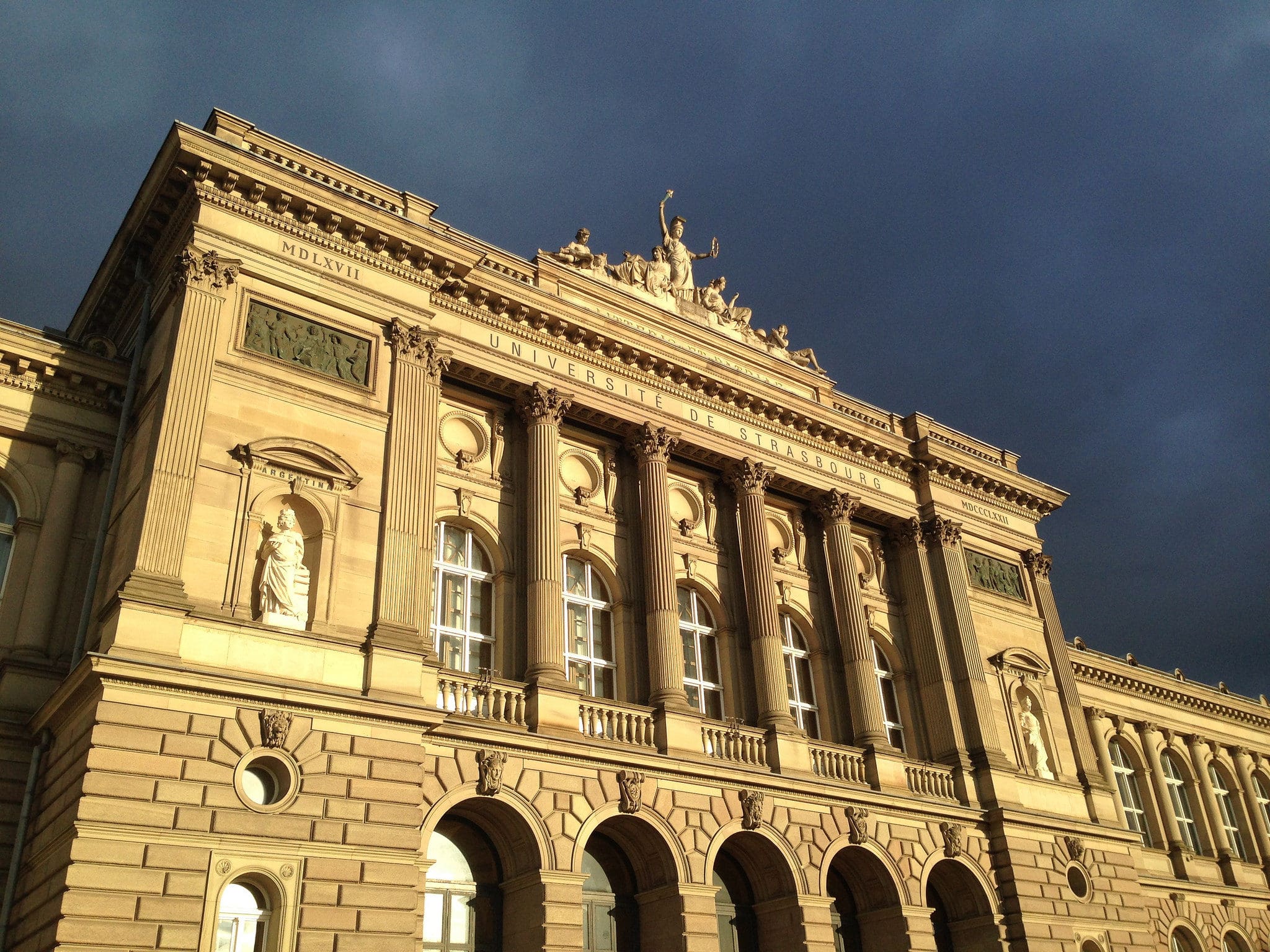 Le bâtiment historique de l'Université de Strasbourg (Photo Patrick Müller / Flickr / cc)