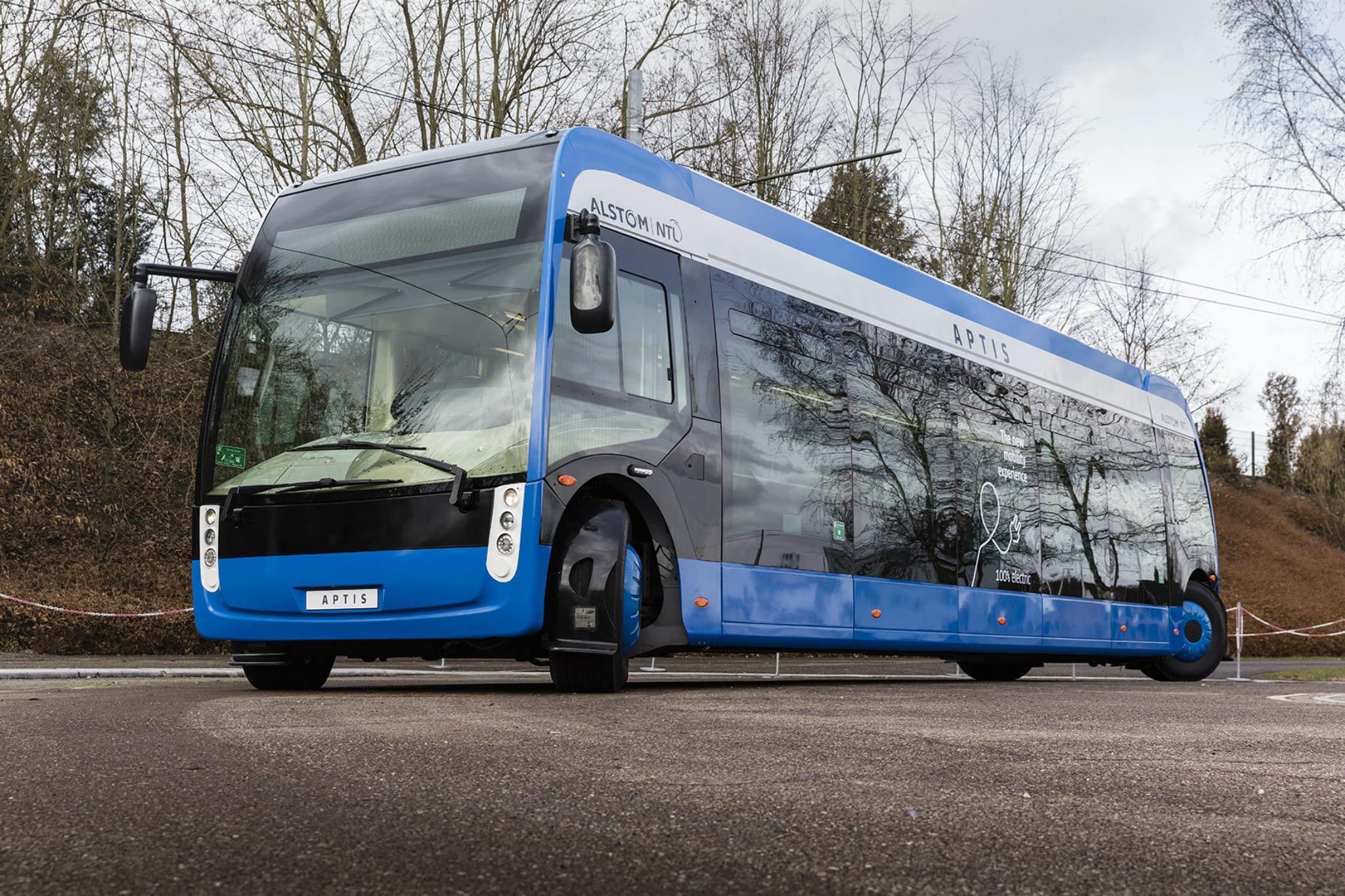 L'Eurométropole va commander dix bus électriques Aptis (Crédit Photo Alstom / A. Fevrier)