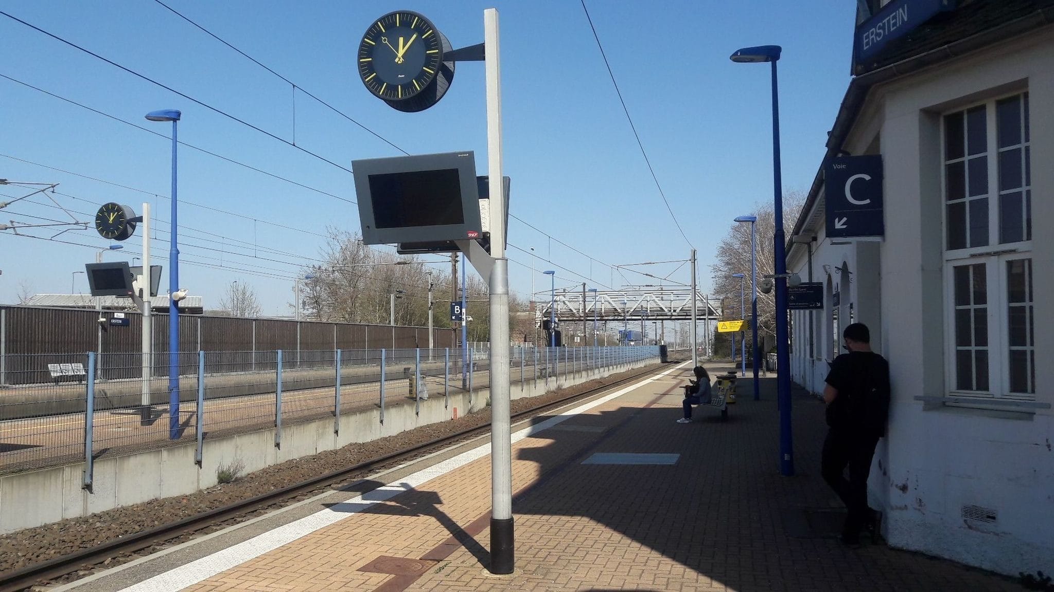 Plus de trains vers Strasbourg en gare d'Erstein (Photo GK / Rue89 Strasbourg)