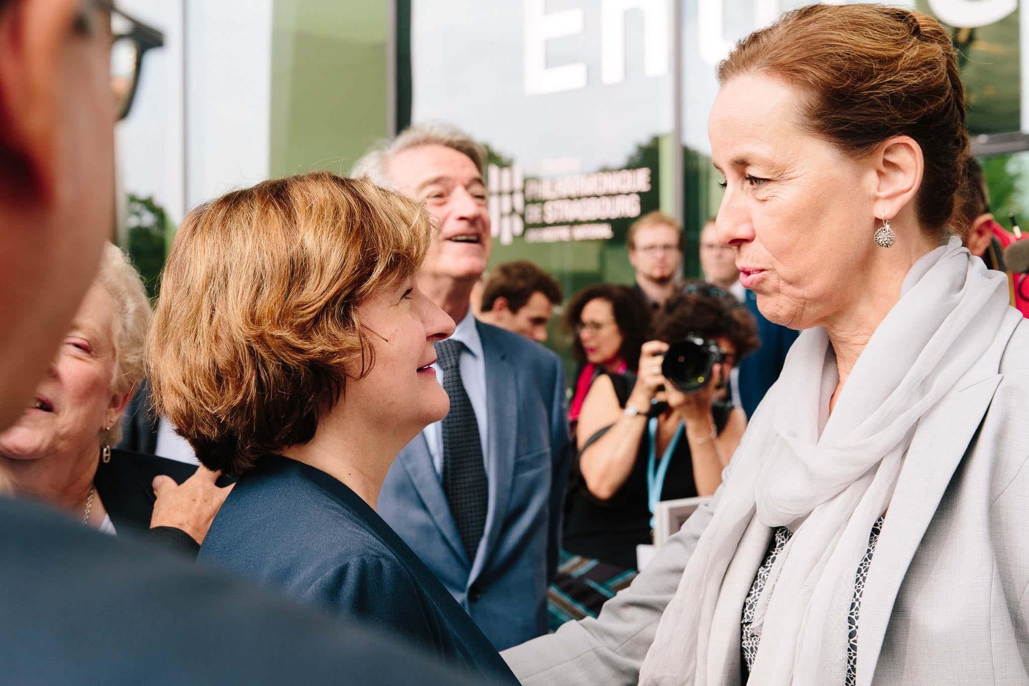 De quoi avaient pu parler Fabienne Keller et Nathalie Loiseau à l'occasion de l'inauguration de la Foire européenne en 2018 ? (photo Abdesslam Mirdass / Rue89 Strasbourg)