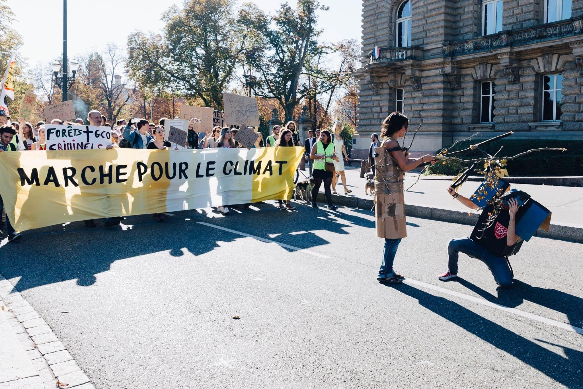 Les marches et autres événements pour le Climat se multiplient. (Photo Abdesslam Mirdass / Rue89 Strasbourg)