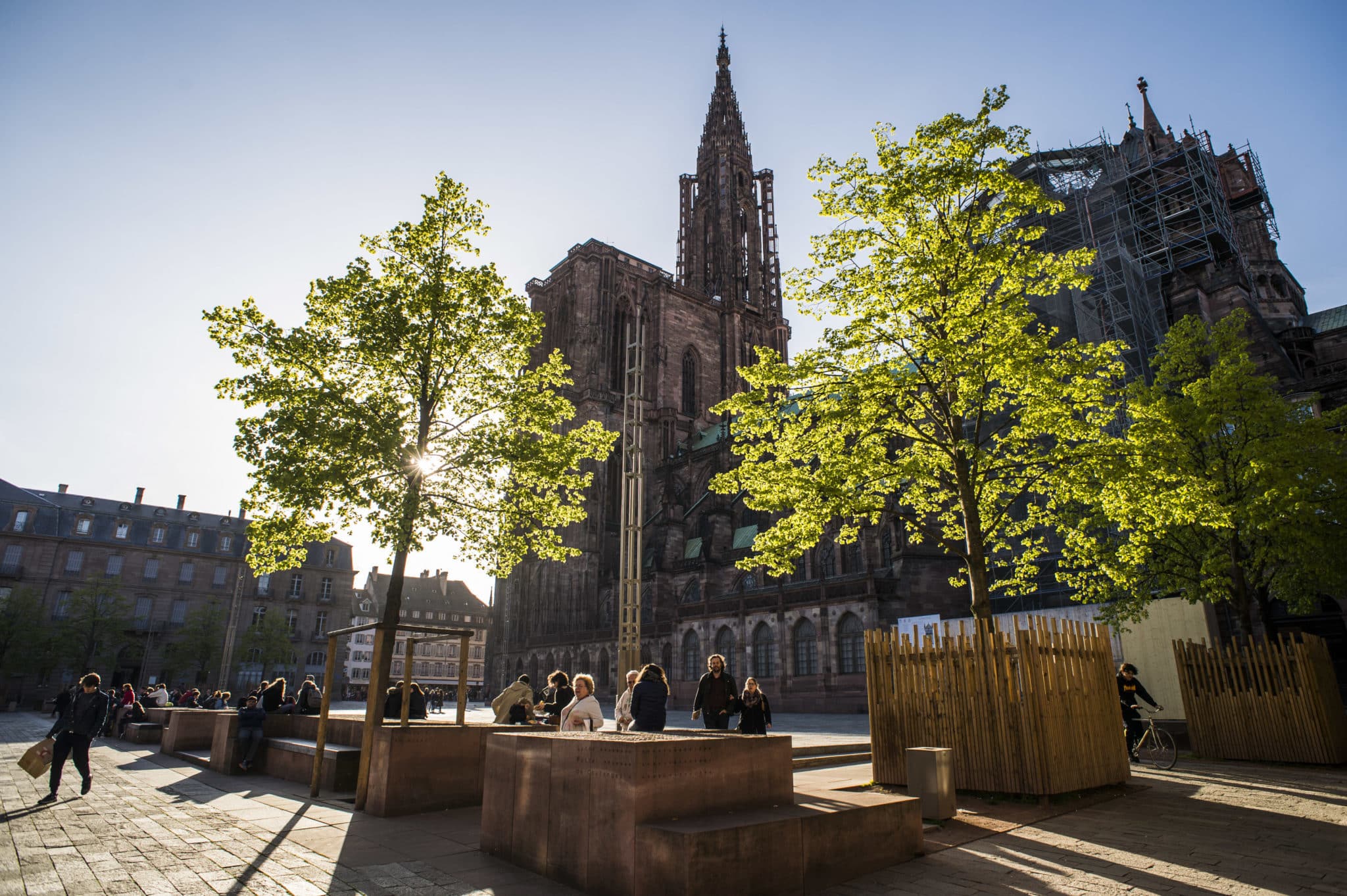 Des associations lancent 10 propositions pour que la municipalité strasbourgeoise agisse limiter ses émission de gaz à effets de serre. (photo Pascal Bastien / Divergence)