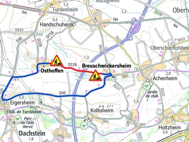 Breuschwikersheim coupé sur son flanc ouest (doc remis / Arcos)