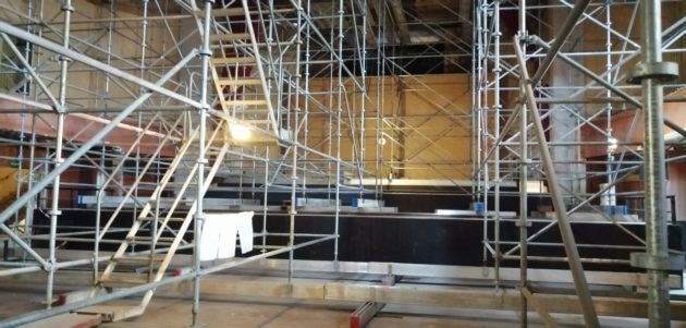 La grande salle du Palais des Fêtes, qui est pour l'instant encore en travaux, accueillera des concerts de musique classique.