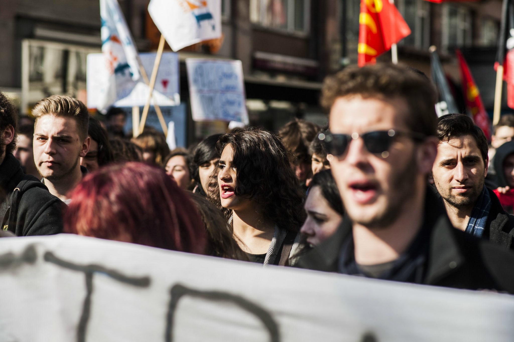 Manifester est une liberté, mais elle est encadrée. (photo Pascal Bastien / Divergence)