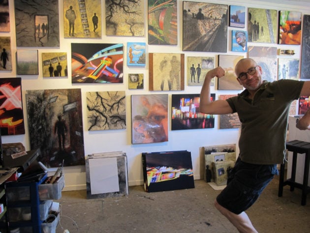 Hervé Petit dans son atelier à Zone d'Art (Document remis / DR)