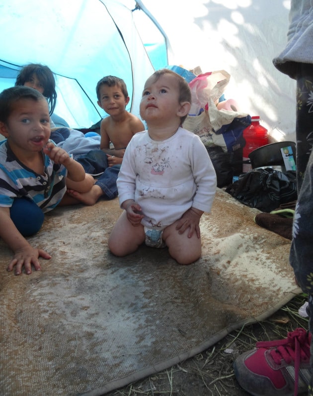 Plusieurs familles ont des enfants, parfois très jeunes. (photo Gérard Baumgart)