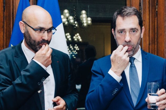 Le ministre de l'Intérieur Christophe Castaner participe a la rupture du jeûne organisée à Strasbourg par le CRCM. "Strasbourg, lieu de formation des imams, de dialogue interreligieux, du Concordat, est attractif", justifie le ministre, apres que le CFCM ait déclaré être déçu par le ministre. (Photo Adbesslam Mirdass)