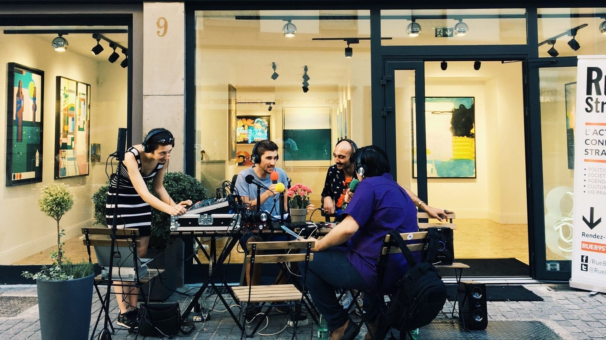 Un studio radio posé rue du Parchemin, réécoutez 89dB à la galerie de street art Malagacha