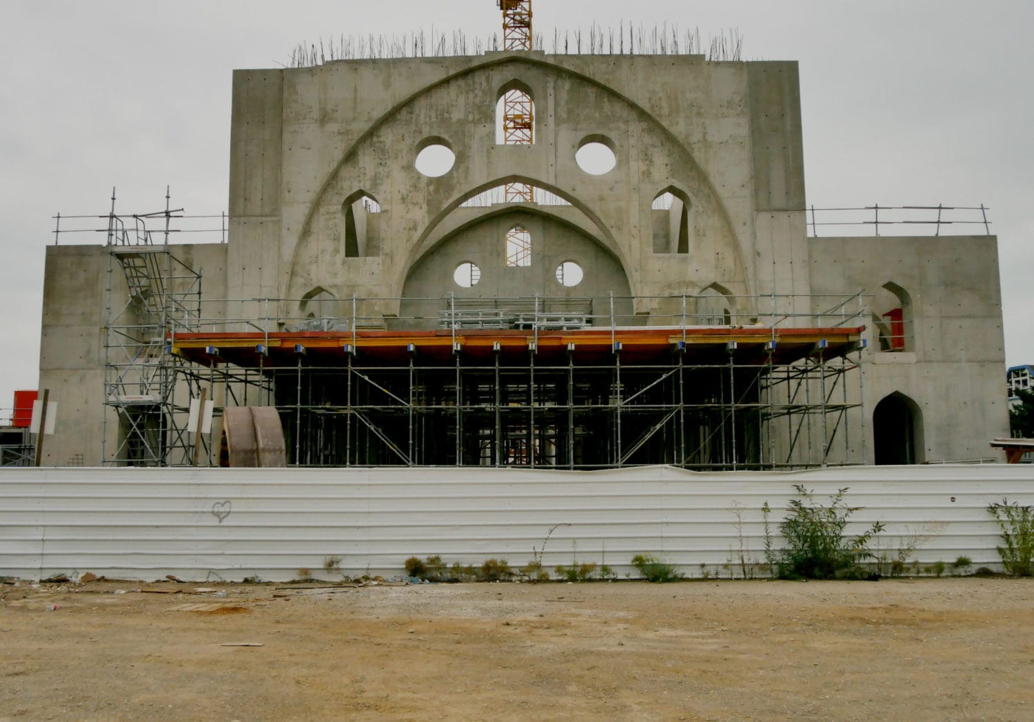 Le chantier de la mosquée Eyyub Sultan à l’arrêt