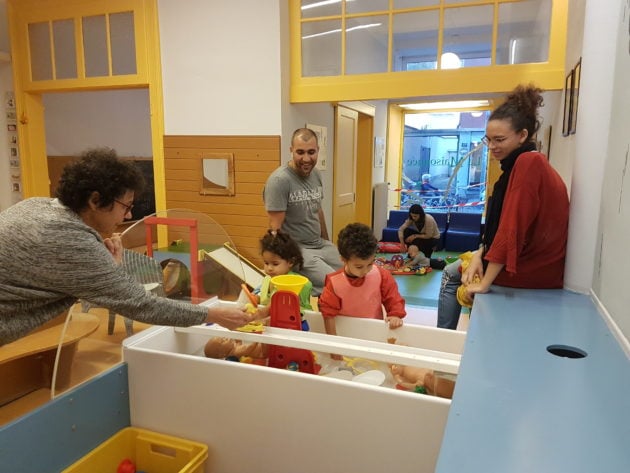 À la Maisonnée, les enfants y sont accueillis en compagnie de leur parents. (Photo FL / Rue89 Strasbourg / cc)