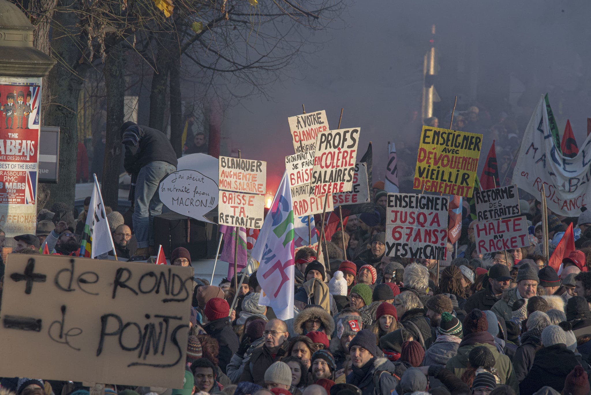 Quatrième journée de mobilisation contre les retraites par points mardi