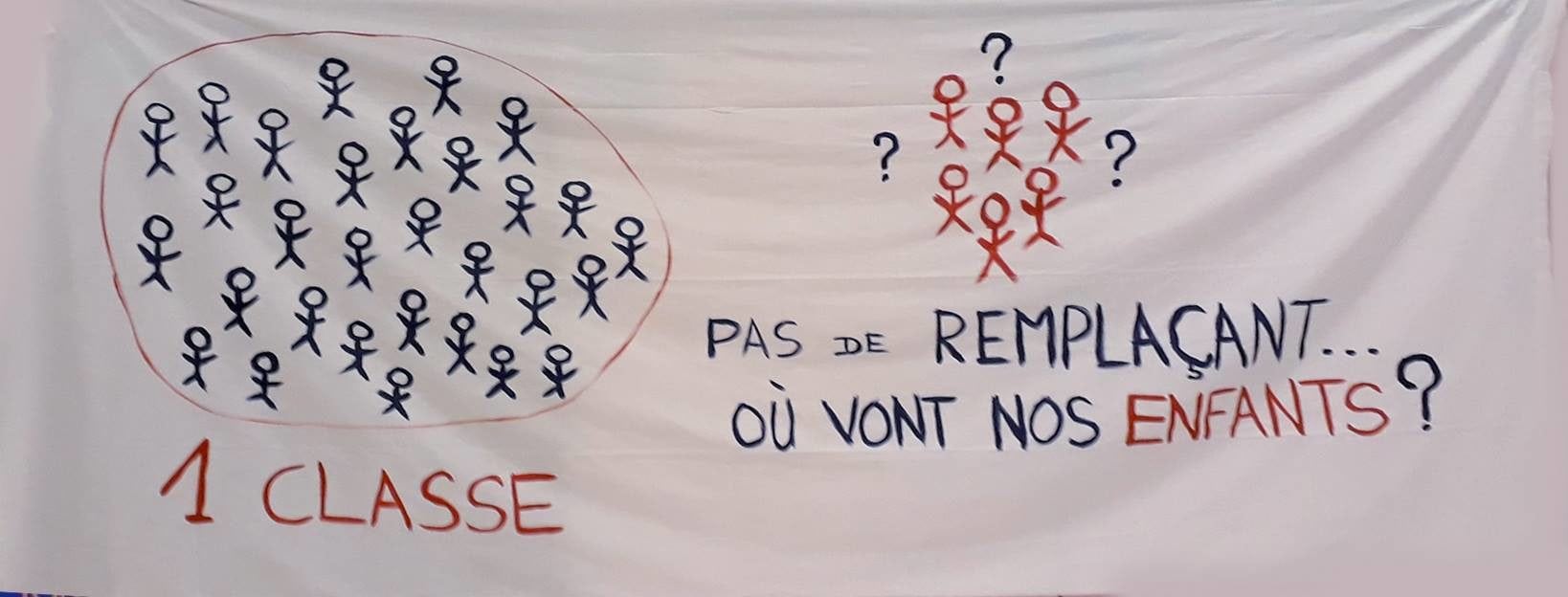 Mercredi, des parents d’élèves manifestent contre le non-remplacement des professeurs absents