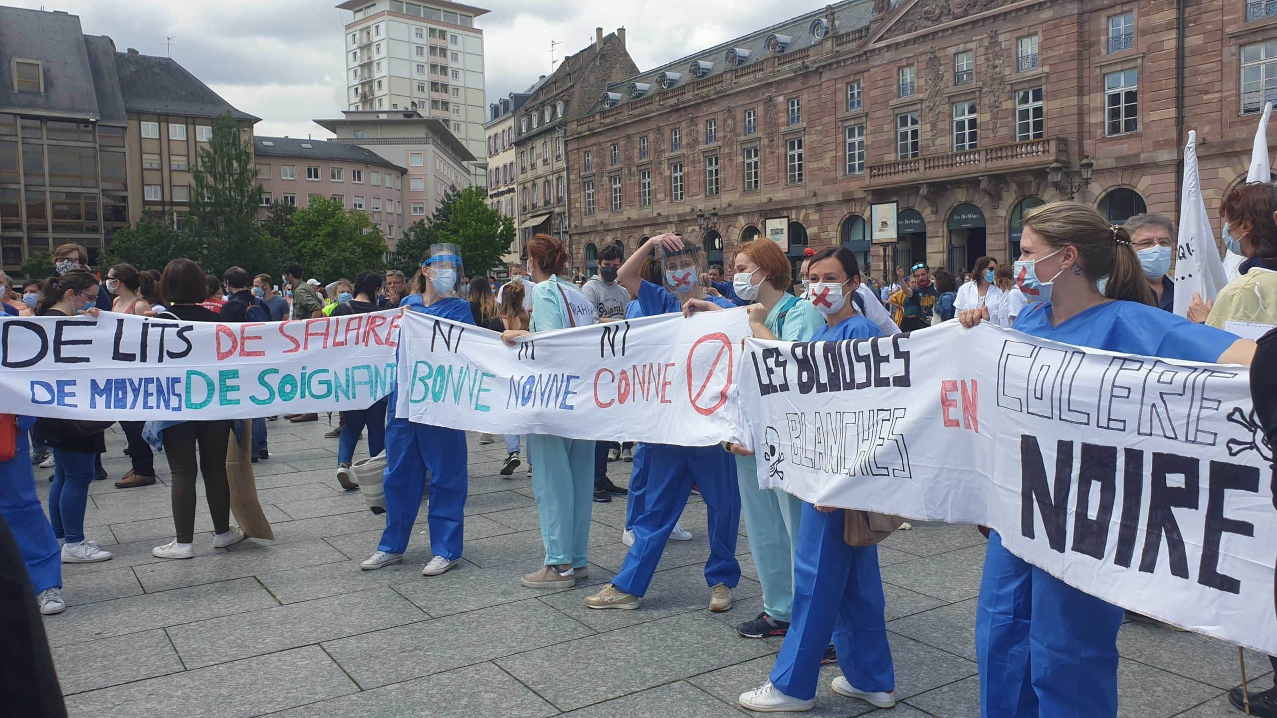 Manifestation du personnel de santé public et privé mardi à Strasbourg