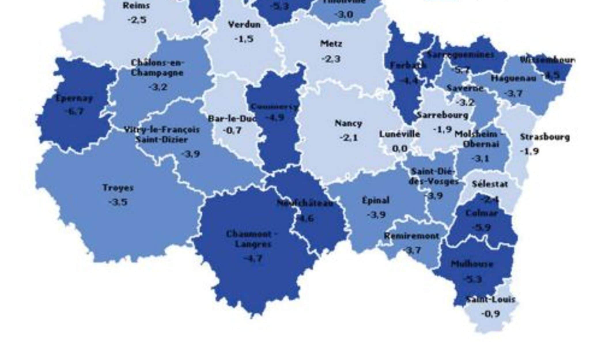 Près de 20 000 emplois perdus en Alsace en un an