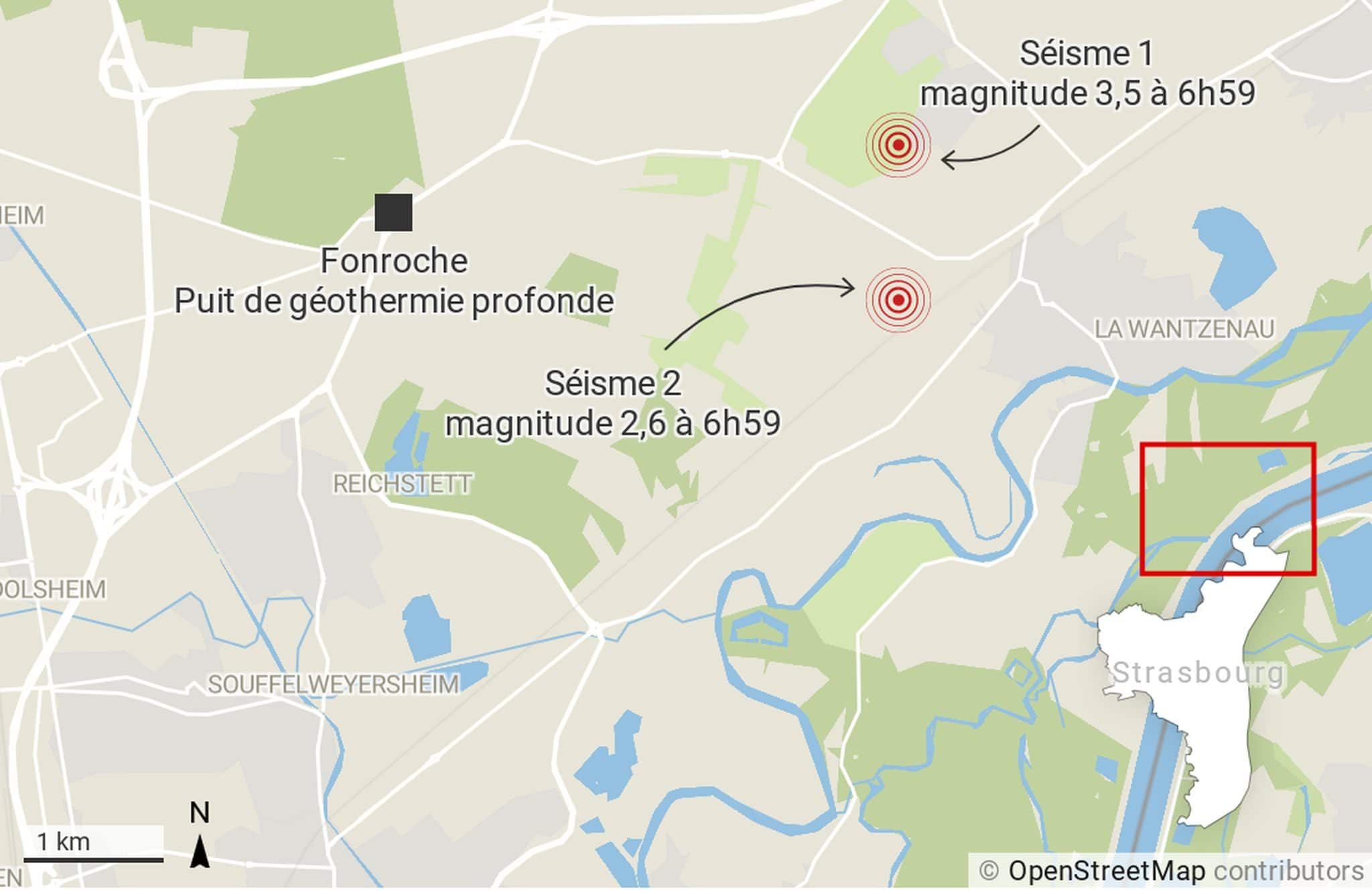 Après trois séismes au nord de Strasbourg, Fonroche annonce un arrêt complet temporaire du puits de géothermie