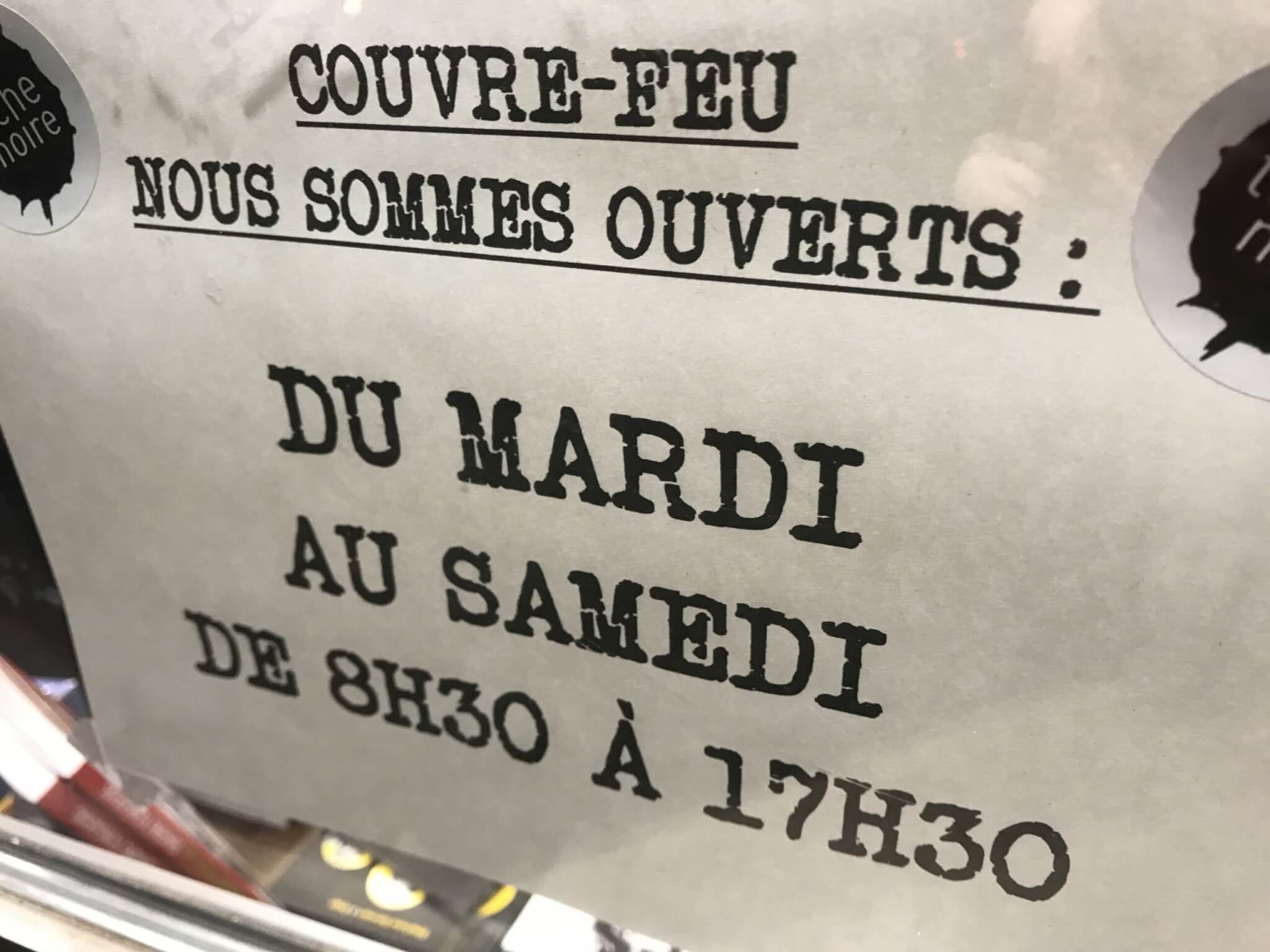 Les commerçants à la recherche des bons horaires face au couvre-feu avancé